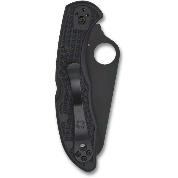 Spyderco 2024 Spyderco Salt 2 Lightweight Black Black Blade/H1 Plain - SPY-C88PBBK2
