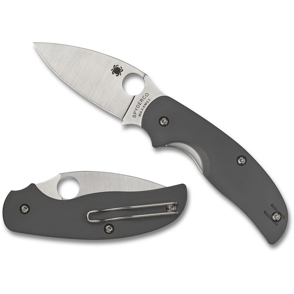 Spyderco 2023 Spyderco Reveal 6 Sage 1 G-10 Gray Maxamet Steel Plain Edge - SPY-C123GPGY