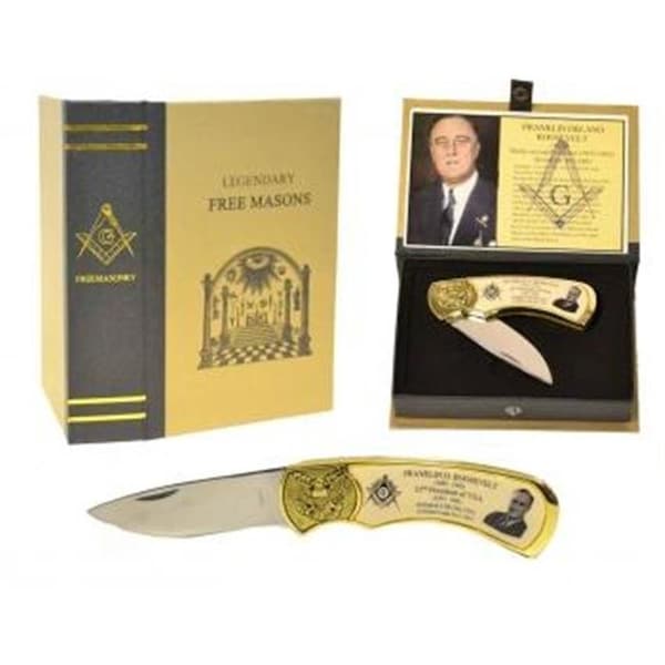 Sigma Impex Sigma Impex KN-1471FDR F.D Roosevelt Masonic Knife - KN-1471FDR