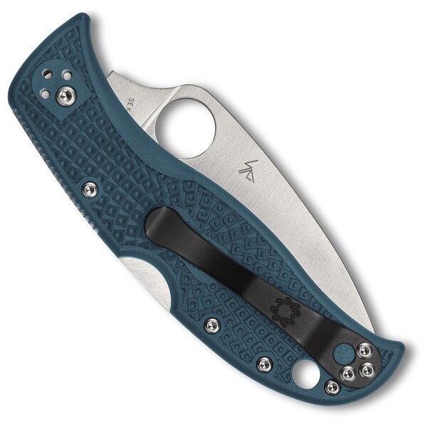 Spyderco 2024 Spyderco Reveal 13 Leafjumper Blue Lightweight K390, Plain Edge - SPY-C262PBLK390