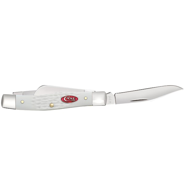 Case Cutlery Knife, Sparxx White Syn Med Stockman - 60184