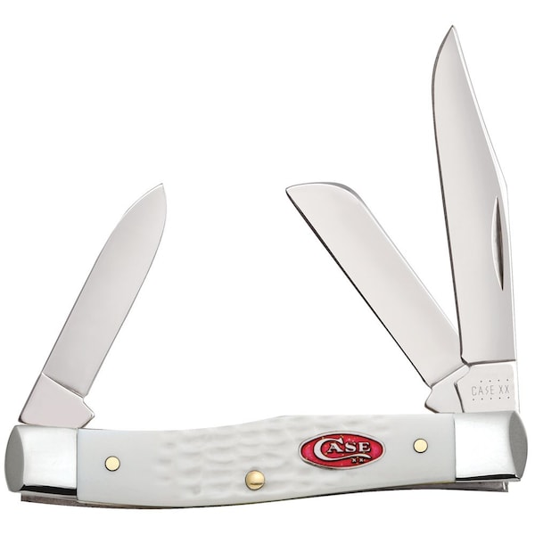 Case Cutlery Knife, Sparxx White Syn Med Stockman - 60184
