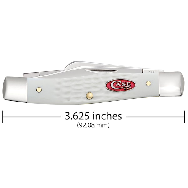 Case Cutlery Knife, Sparxx White Syn Med Stockman - 60184
