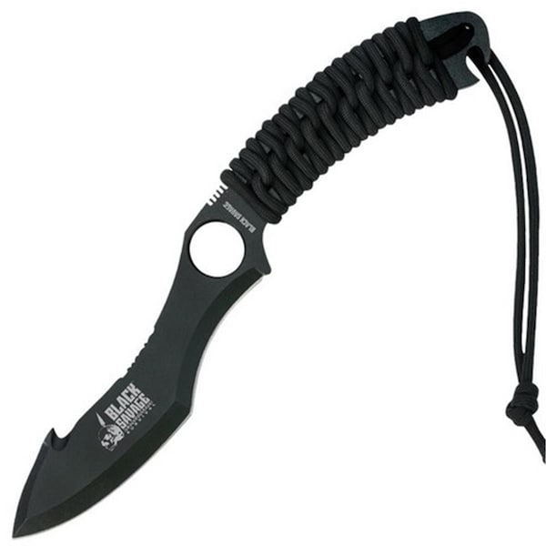 United Cutlery BV138 Black Legion Cord Wrap Fixed with Shoulder Sheath - UNI-BV138