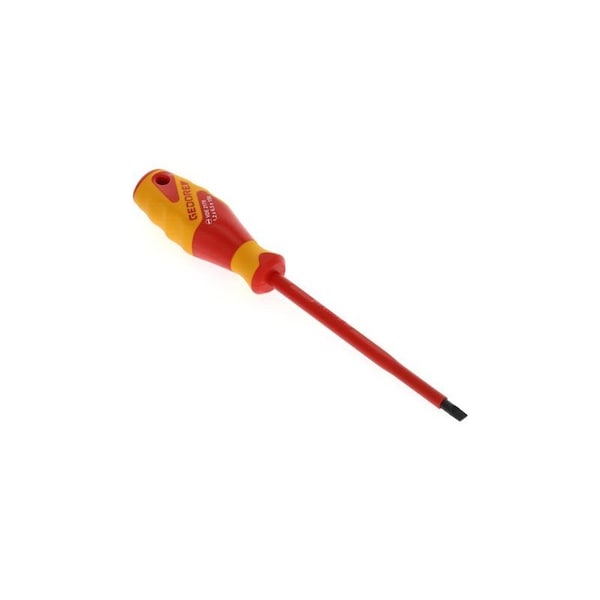Gedore Insulated Screwdriver, Slotted, 6.5mm Slotted 6.5mm x 1.2mm - VDE 2170 6,5