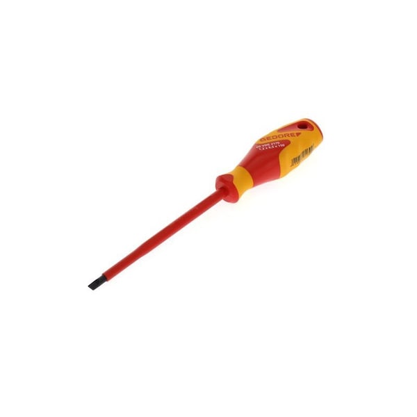 Gedore Insulated Screwdriver, Slotted, 6.5mm Slotted 6.5mm x 1.2mm - VDE 2170 6,5