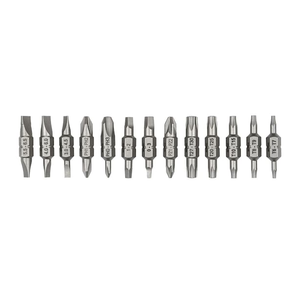 Wiha 13 Piece Double End Insert Bit Reload Set For Technicians 26-in-1 Ultra Driver - 77781