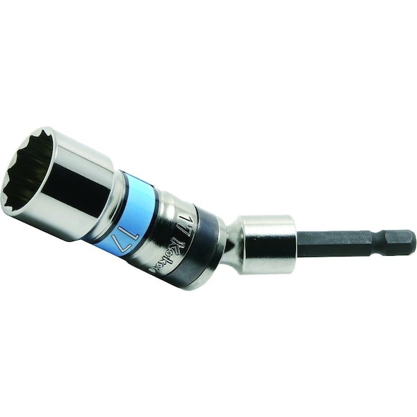 Ko-Ken Universal Long Socket 22mm 12 Point 100mm 1/4 Hex Drive - BD011SE-22