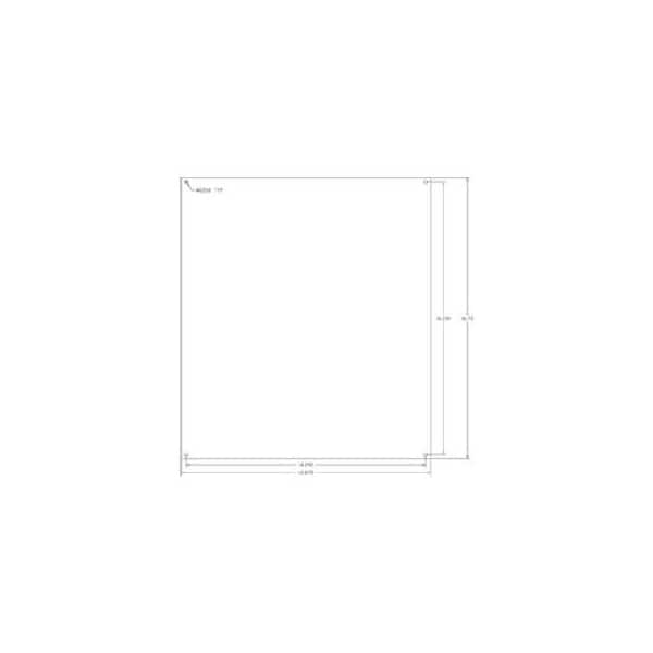 Vynckier Enclosure Systems Vynckier Mp1816a Vj 18in X 16in Aluminum Mounting Plate - Min Qty 5 - MP1816A