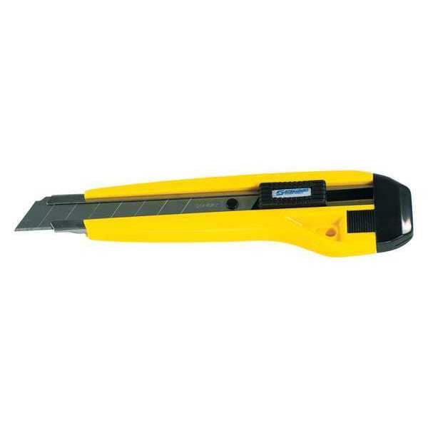 Steel Track Snap Utility Knife, 8 Pt, Yel/Blk, PK25 Snap-Off, 25 PK - KN121
