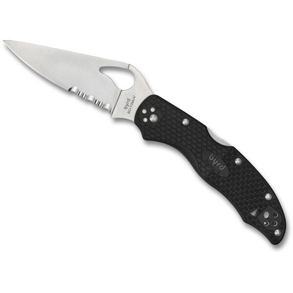 Spyderco 2024 Spyderco, Reveal V4, Harrier 2, Black Frn, Combo Edge - SPY-BY01PSBK2