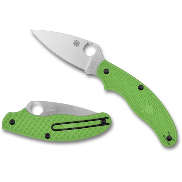Spyderco 2024 Spyderco Reveal 10, Uk Penknife Salt Green Lc200N Steel, Plain Edge - SPY-C94PGR