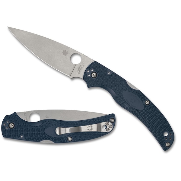 Spyderco 2024 Spyderco Reveal 13 Native Chief Blue Lightweight Cpm Spy 27, Plain Edge - SPY-C244PCBL