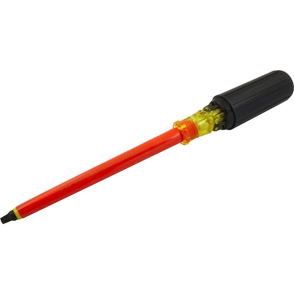 Gray Tools No. 4 XL, Square Recess Screwdriver, 6-1/4" Blade, 1000V Insulated - RB224-I