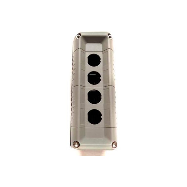Springer Controls Co T.E.R., F71HG00000000001 VICTOR Estación de Control Montada en Pared, solo Caja, 4 Botones, Gris - F71HG00000000001
