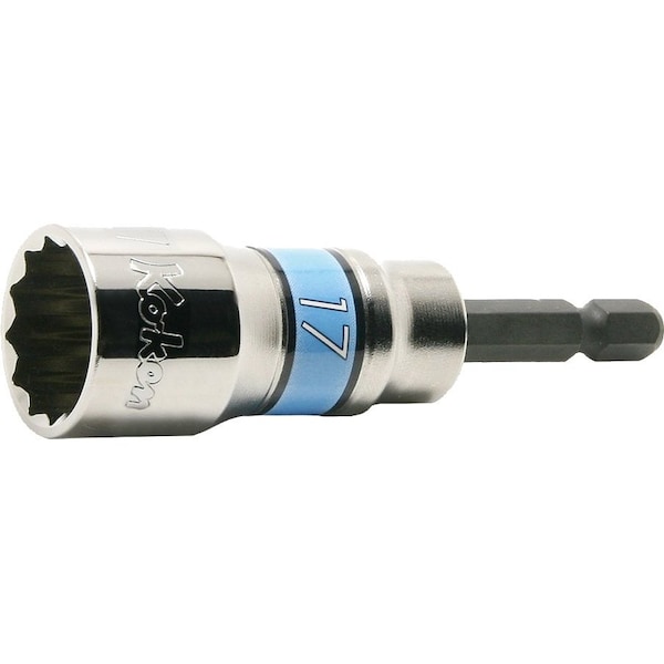 Ko-Ken Long Socket 21mm 12 Point 77mm 1/4 Hex Drive - BD014SE-21