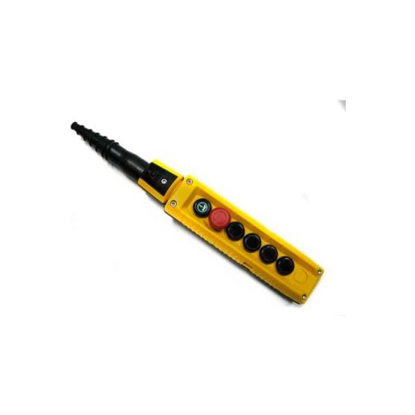 Controles Springer Co T.E.R., F70EY12040000001 MIKE Pendent, 6 Botones, Amarillo, Botones de 1 velocidad - F70EY12040000001