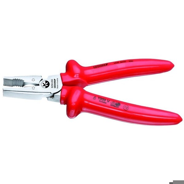 Gedore Ins. Power Combination Pliers, 7-7/8" - VDE 8250-200