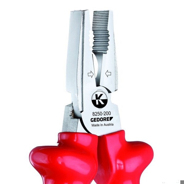 Gedore Ins. Power Combination Pliers, 7-7/8" - VDE 8250-200