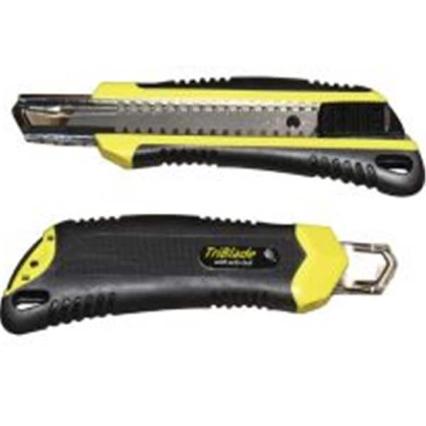 Gourmetgalley Utility Knife with Snap-Off Blades; Black & Yellow - GO1343146