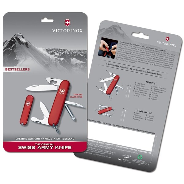 Swiss Army Brands 2023 Victorinox 57057 Tinker /Classic Sd Set - VIC-1.889-X3