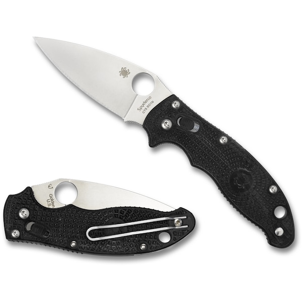 Spyderco 2024 Spyderco Manix 2 Lightweight Black Plain - SPY-C101PBK2