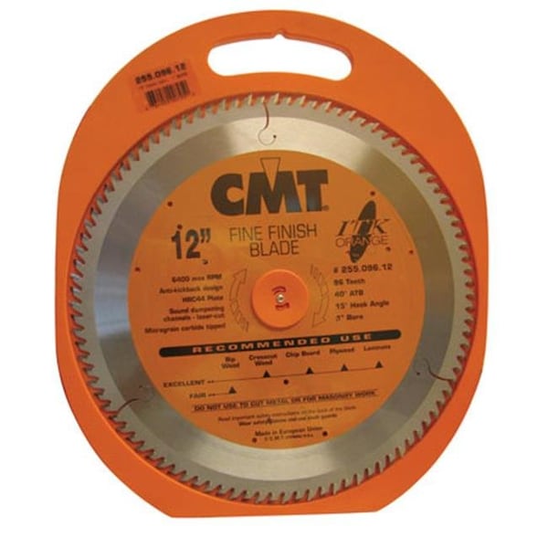 Cmt Cmt Cmt255.096.12 12 In. Fine Finish Blade - CMT255.096.12