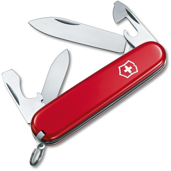 Swiss Army Brands 2024 Victorinox 57241 Recruit Red 84Mm, Clam Pack - VIC-0.2503-X3