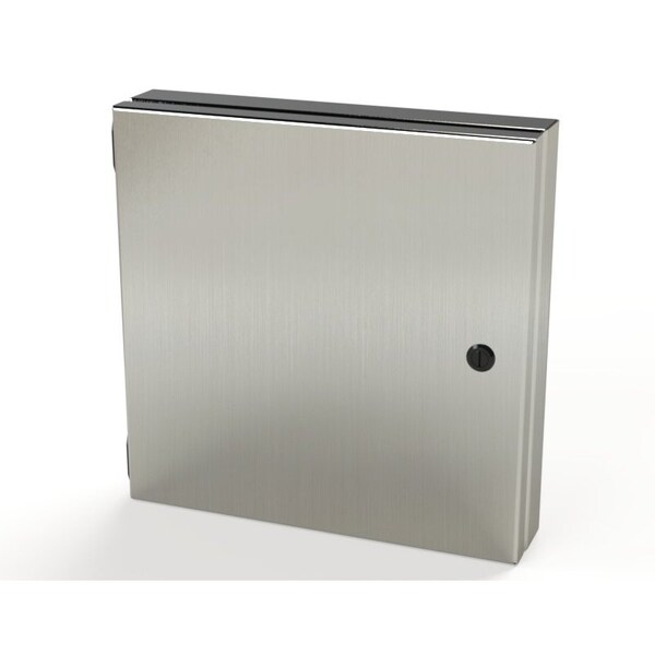 Saginaw Control & Engineering 304 Stainless Steel Electrical Enclosures, 12 in H, 1-1/2 in D, 12 in W, NEMA 3R, 4, 4X, 12, 13 - SCE-HA1212SS