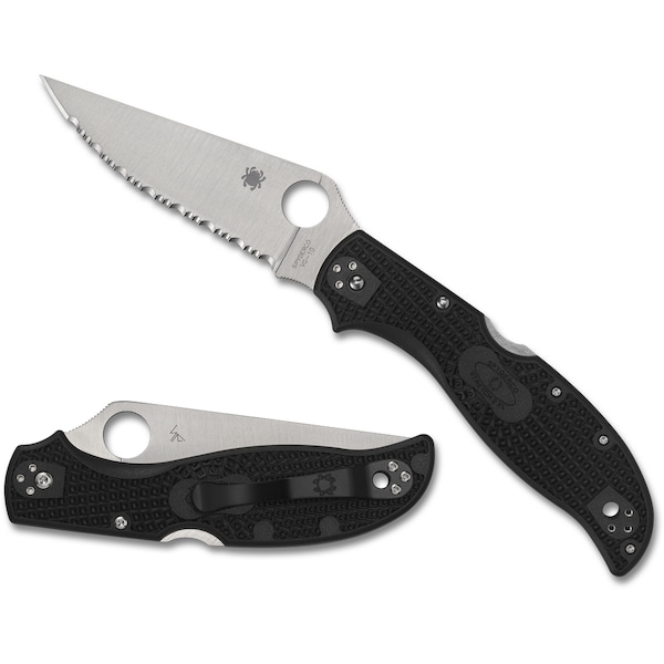 Spyderco 2024 Spyderco Reveal 9, Strech 2 Xl , Serrated Edge - SPY-C258SBK