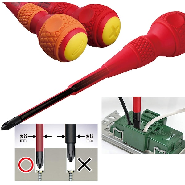 Vessel BALL GRIP Insulated Screwdriver No.200 + - 200P2100