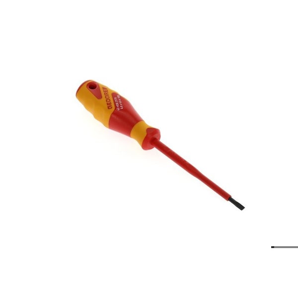 Gedore Insulated Screwdriver, Slotted, 4mm Slotted 4mm x 0.8mm - VDE 2170 4