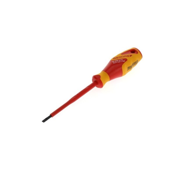 Gedore Insulated Screwdriver, Slotted, 4mm Slotted 4mm x 0.8mm - VDE 2170 4