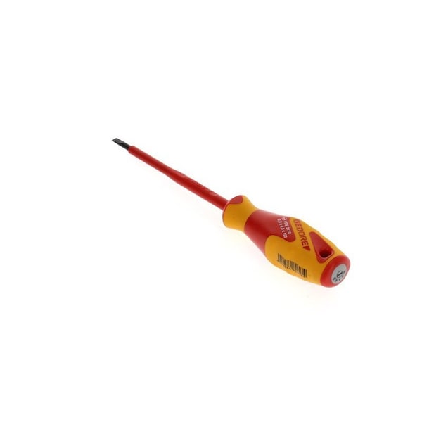Gedore Insulated Screwdriver, Slotted, 4mm Slotted 4mm x 0.8mm - VDE 2170 4
