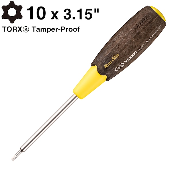 Vessel WOOD-COMPO Torx Screwdriver No.340TX T10 - 340T10H80