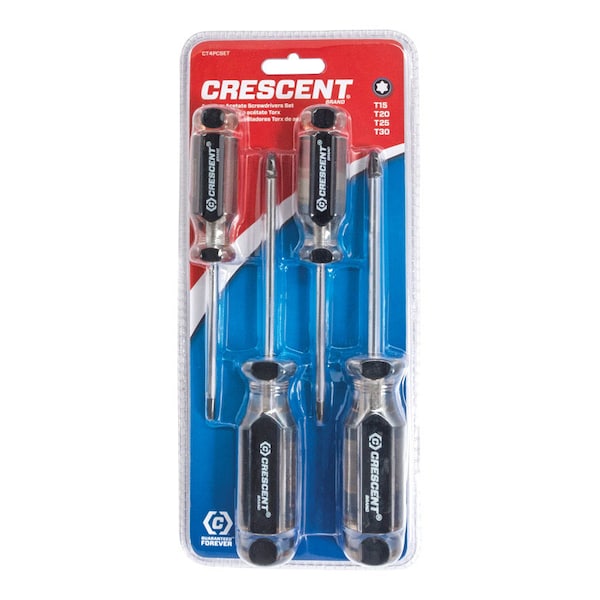 Crescent Screwdriver Set Torx 4Pc - CT4PCSET