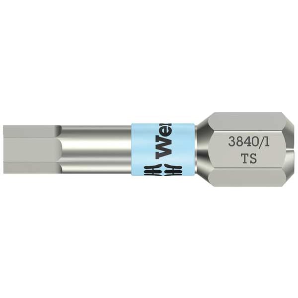 Wera Torsion Bit, Metric, 1/4", Hex, 1.5mm, 1", SS - 05071070001
