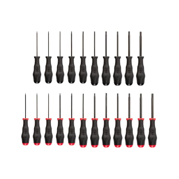 Tekton Hex High-Torque Black Oxide Blade Screwdriver Set, 22-Piece (5/64-5/16 in., 1.5-8 mm) - DHX91301