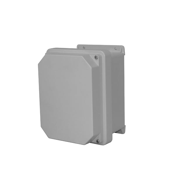 Vynckier Fiberglass Electrical Enclosures, 19.32 in H, 9.58 in D, 17.32 in W, NEMA 4X, Hinged - RVJ1816HW
