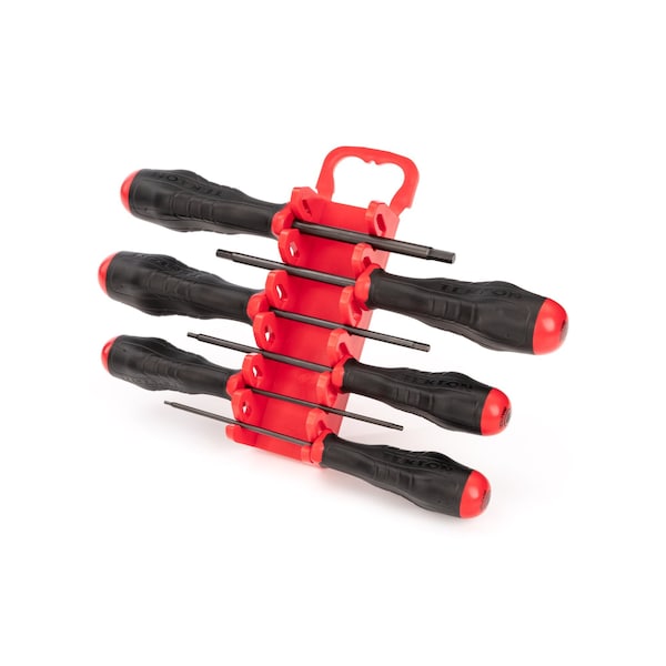 Tekton Hex High-Torque Black Oxide Blade Screwdriver Set with Holder, 6-Piece (2-6 mm) - DHX92006