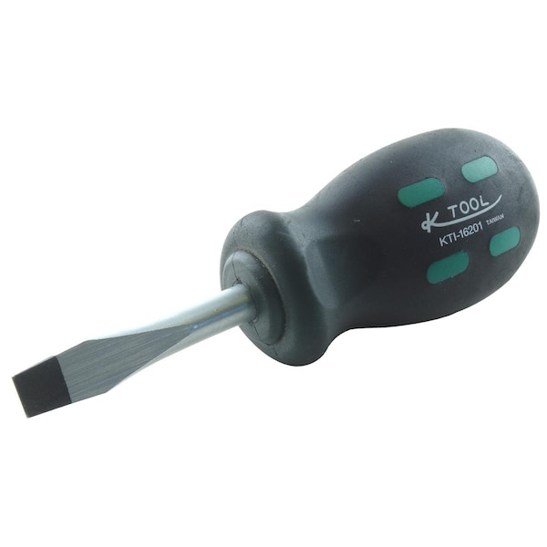 K-Tool International Stubby Slotted Screwdriver - KTI-16201
