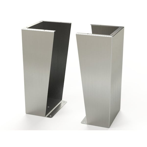 Saginaw Control & Engineering Floor Stand Kit, 24 in. H x 12 in. W x 9.12 in. L, 304 Stainless Steel, 1 PR - SCE-FK2412SS