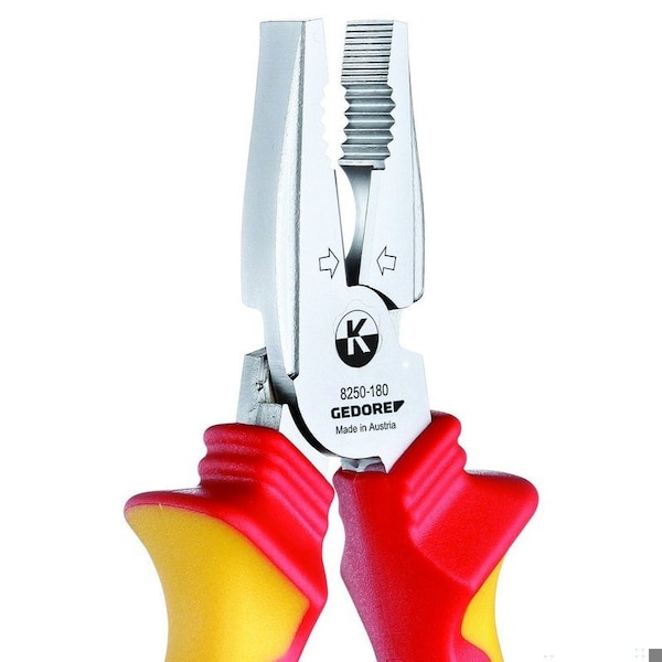 Gedore Ins. Power Combination Pliers, 6-1/4" - VDE 8250-160 H