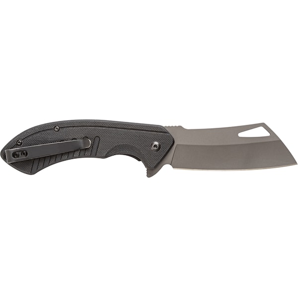 Smiths Consumer Products 2023 Smith'S Rally Titanium Finished Cleaver Blade - G10 Black - SMI-51138