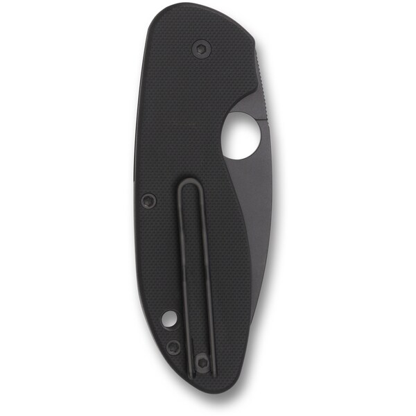 Spyderco 2024 Spyderco Efficient G-10 Black Black Blade Serrated - SPY-C216GPSBBK