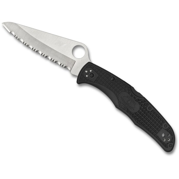 Spyderco 2024 Spyderco, Reveal V4, Pacific Salt 2, Black Frn, Serrated - SPY-C91SBK2