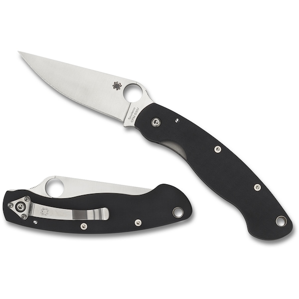 Spyderco 2024 Spyderco Military Model G-10 Black Plain - SPY-C36GPE