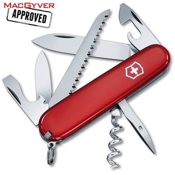 Swiss Army Brands 2024 Victorinox 53301 Camper Red 91Mm - VIC-1.3613.71-033-X2