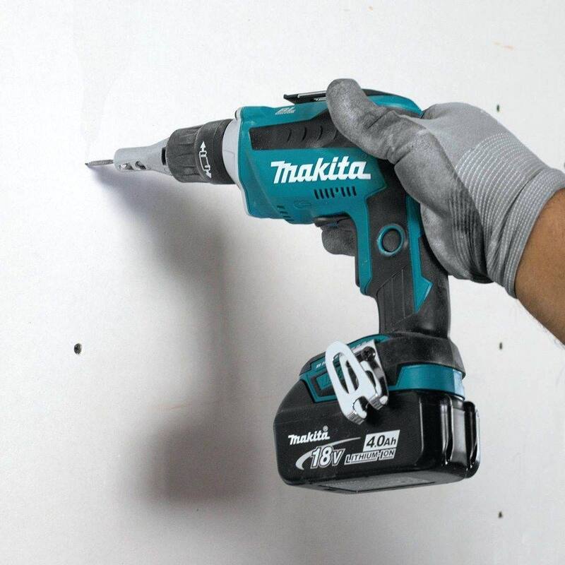 Atornillador de yeso inalámbrico sin escobillas Makita 18V LXT de iones de litio con tecnología de empuje (solo herramienta) - XSF03Z