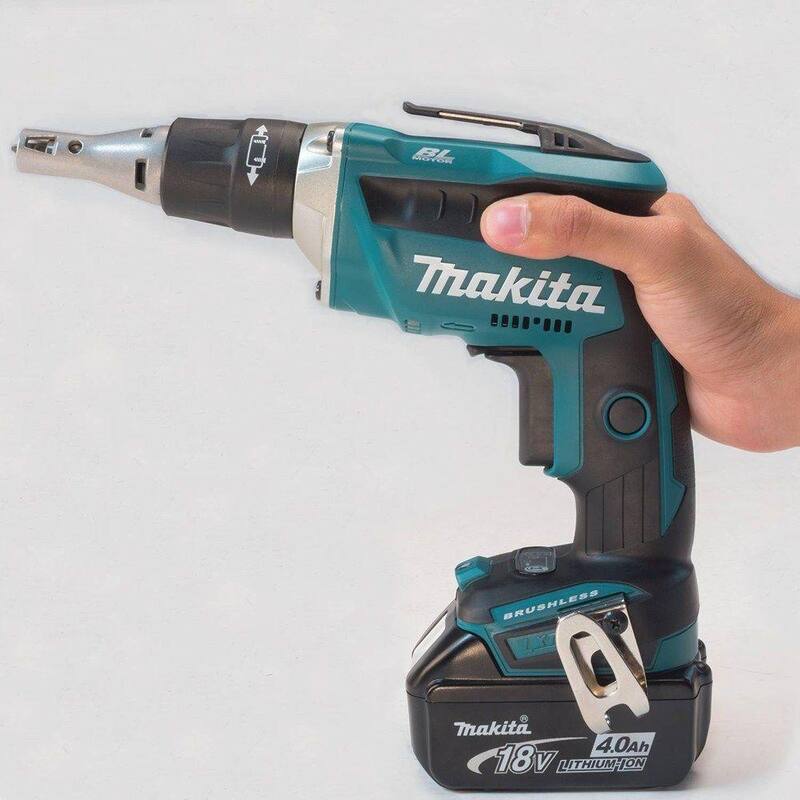 Atornillador de yeso inalámbrico sin escobillas Makita 18V LXT de iones de litio con tecnología de empuje (solo herramienta) - XSF03Z